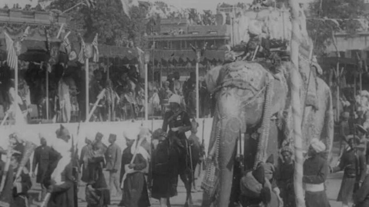 State Entry into Delhi of Lord Curzon, the Viceroy 1903 movie scene