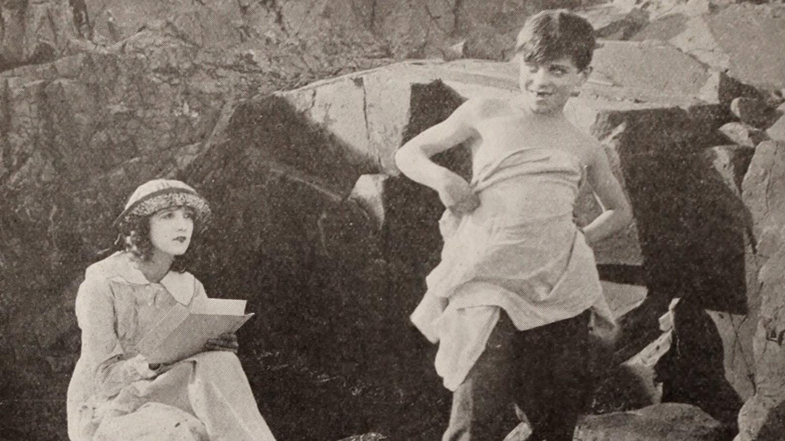 The Studio Girl 1918 movie scene