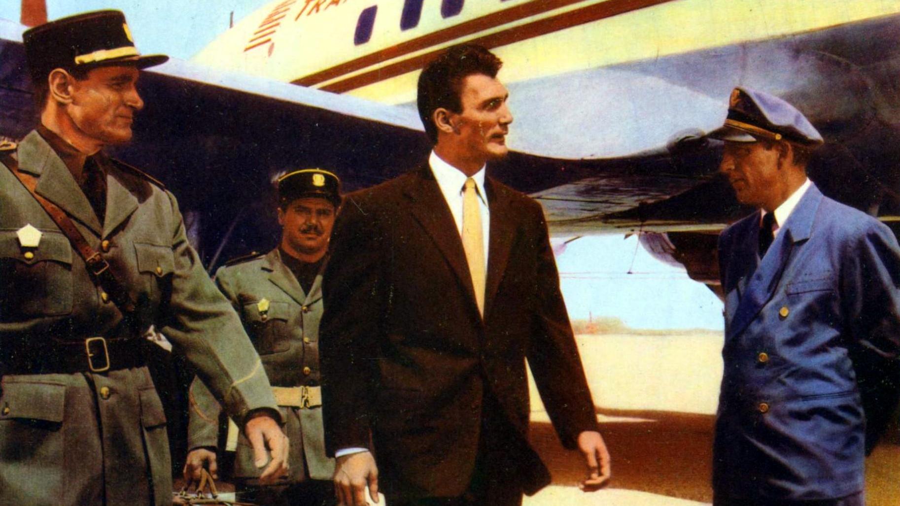 Flight to Tangier 1953 movie scene