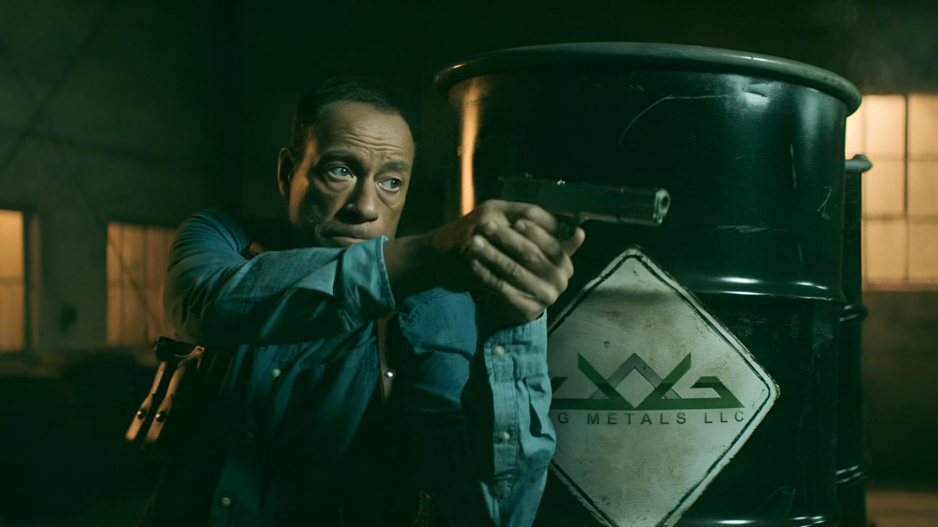 Darkness of Man 2025 movie scene