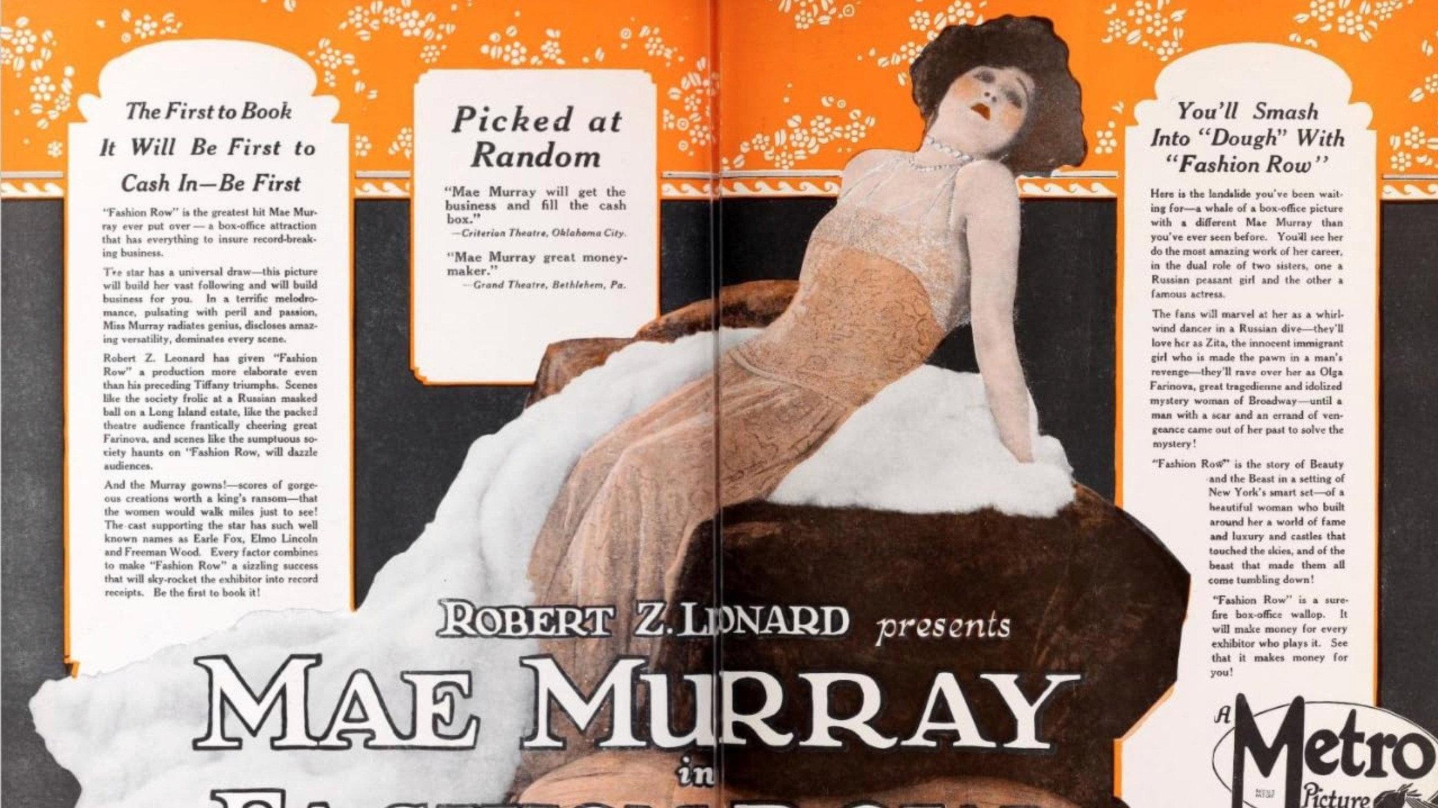 Fashion Row 1923 movie scene