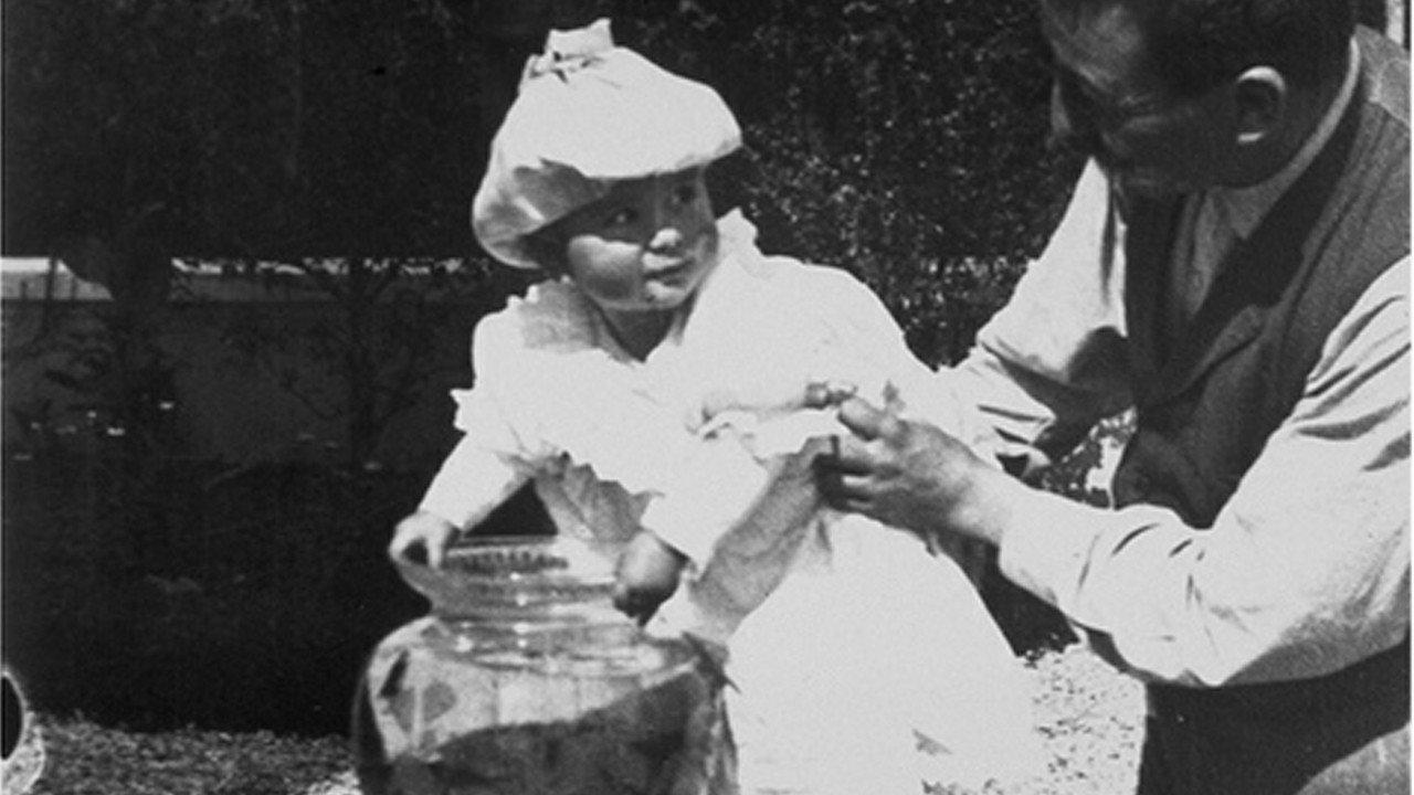 Fishing for Goldfish 1895 movie scene