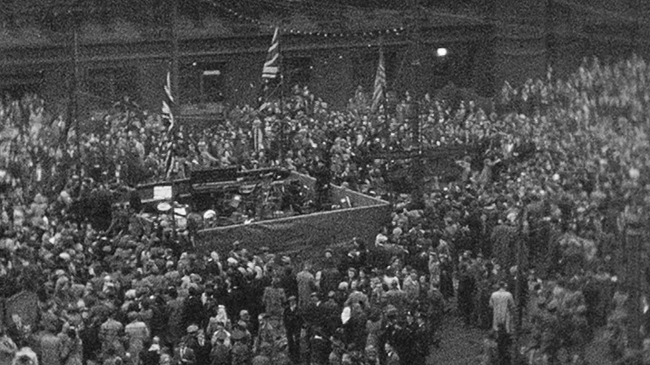 V.J. Day Celebrations 1945 movie scene