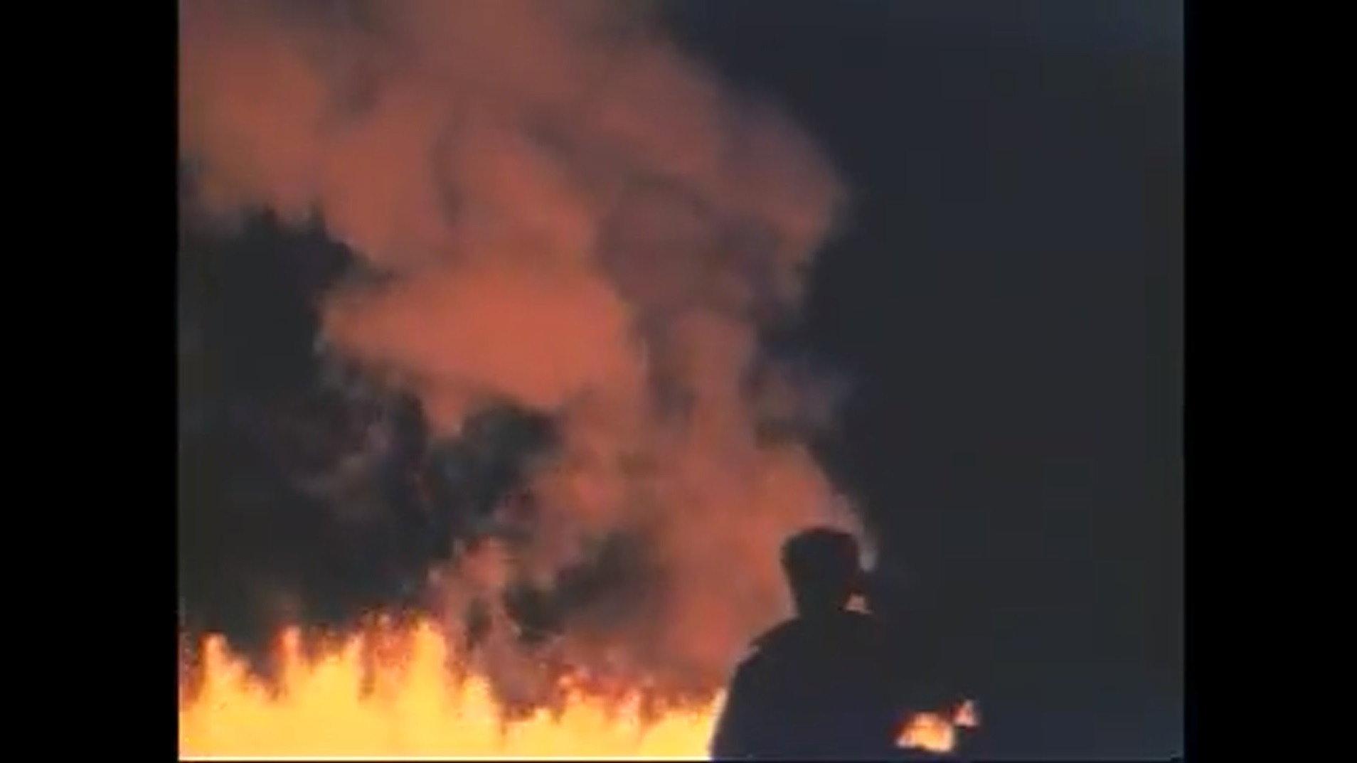 Mauna Loa Volcano 1943 movie scene