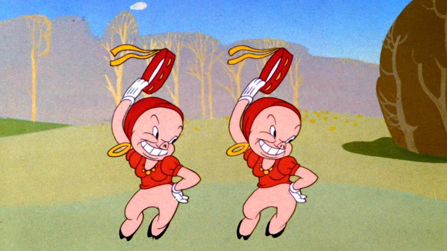 Pigs in a Polka 1943 movie scene