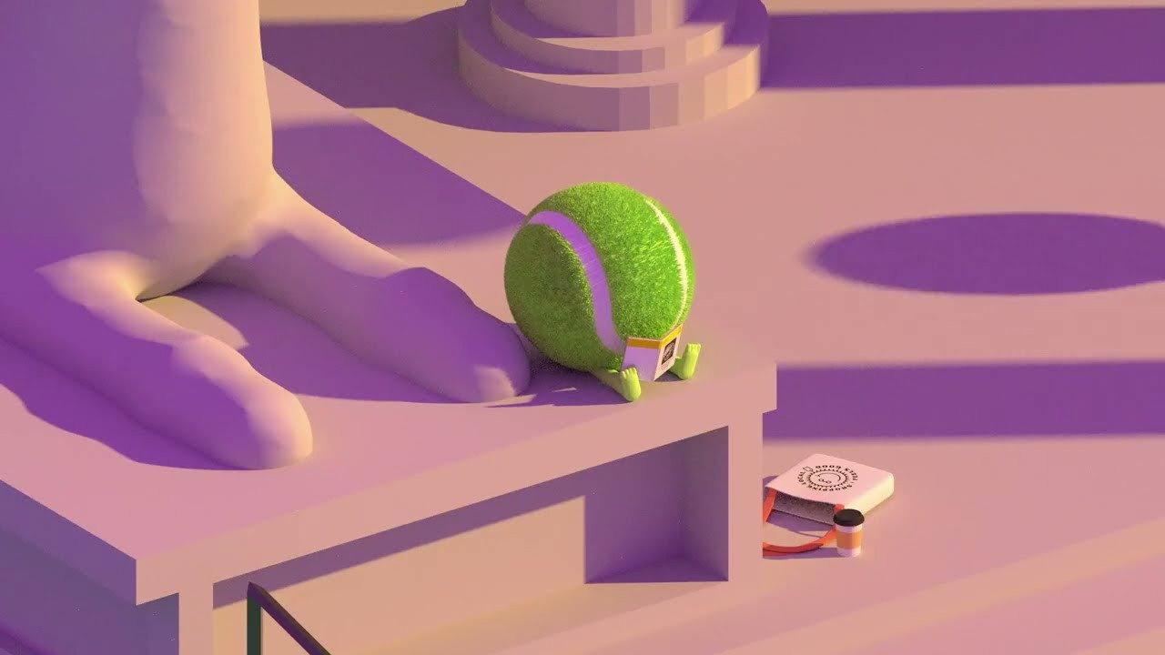Tennis Ball on His Day Off 2022 movie scene