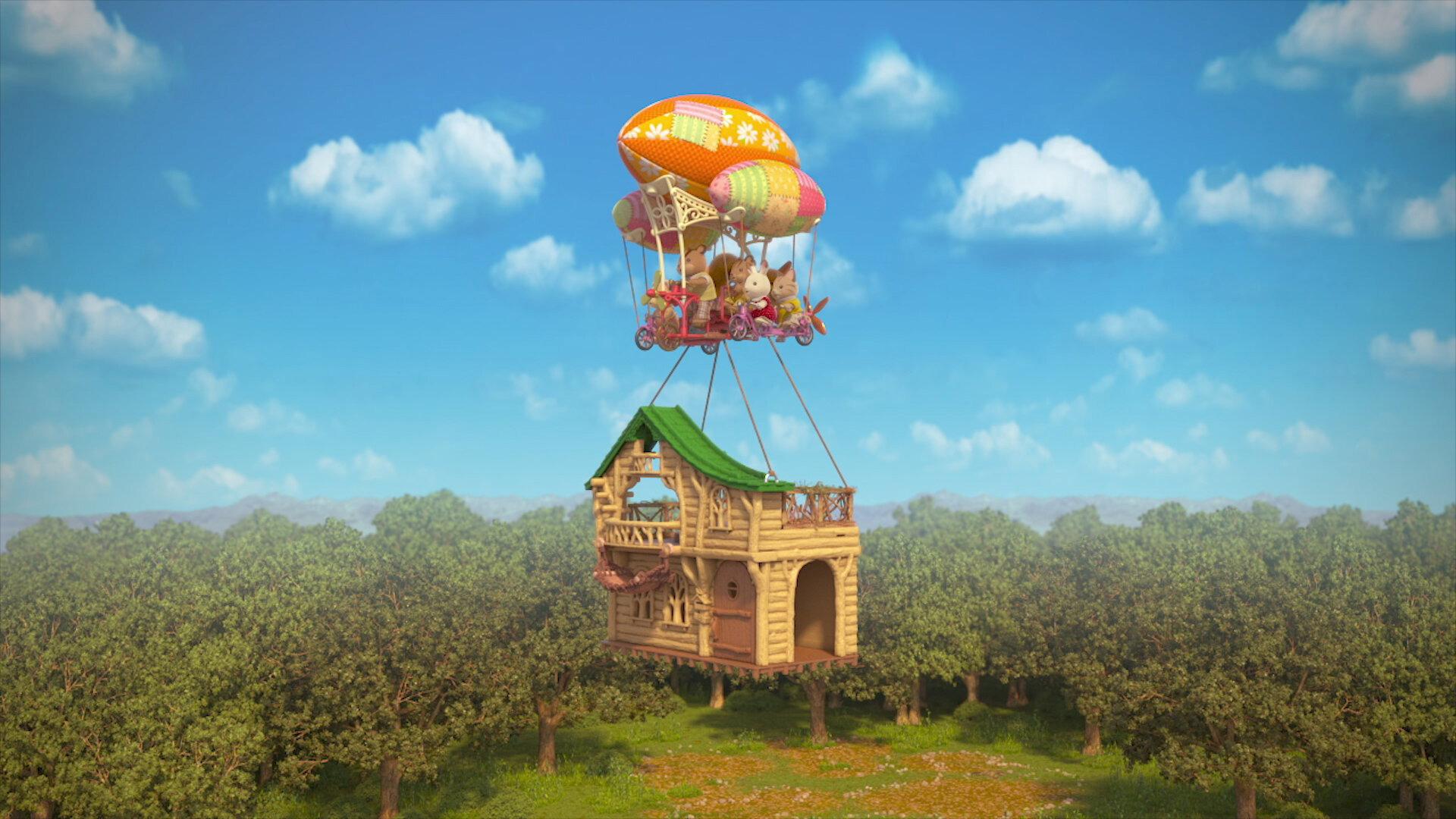 Calico Critters: Everyone's Big Dream Flying in the Sky 2020 movie scene