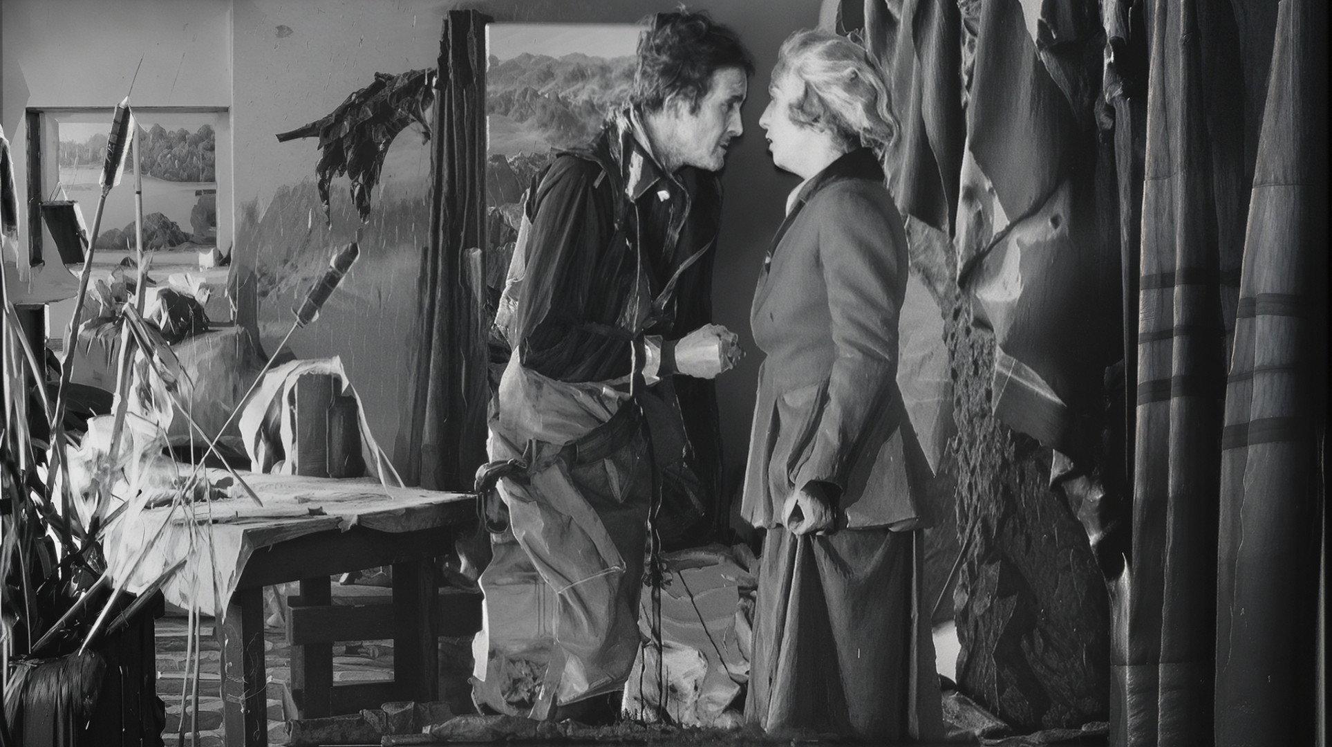 The Bandit's Wager 1916 movie scene