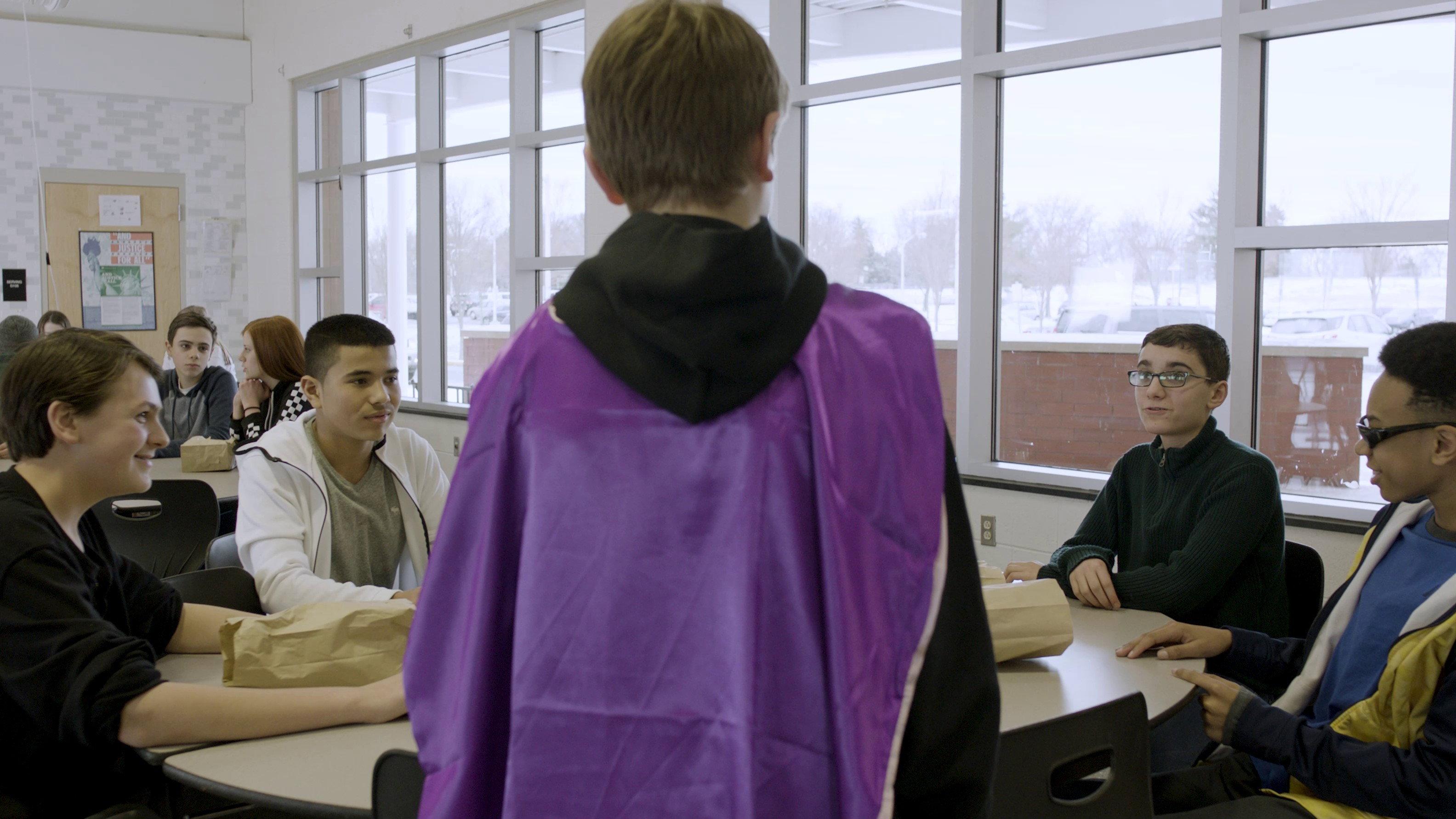 Purple Cape 2024 movie scene