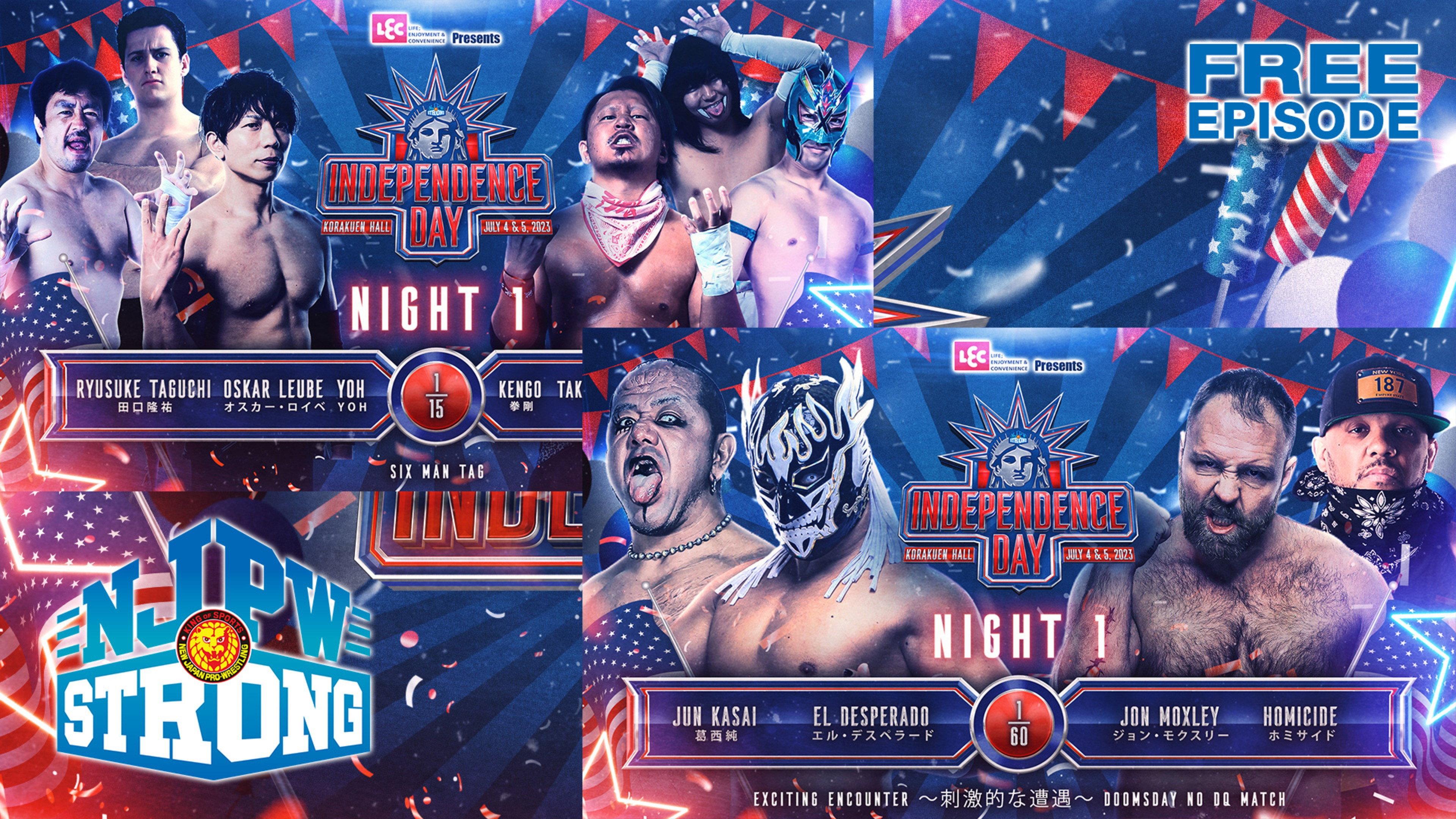 NJPW STRONG Independence Day 2023 - Day 1 2023 movie scene