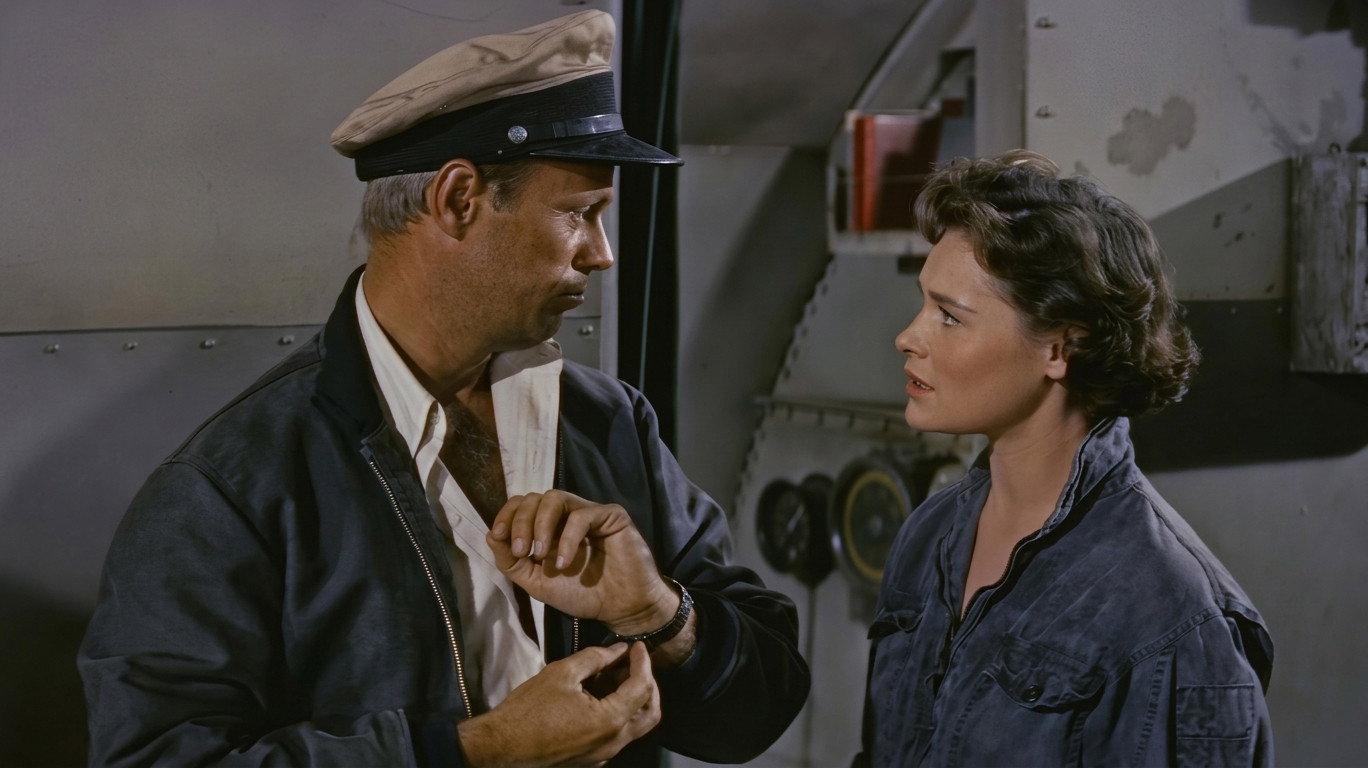Hell and High Water 1954 movie scene