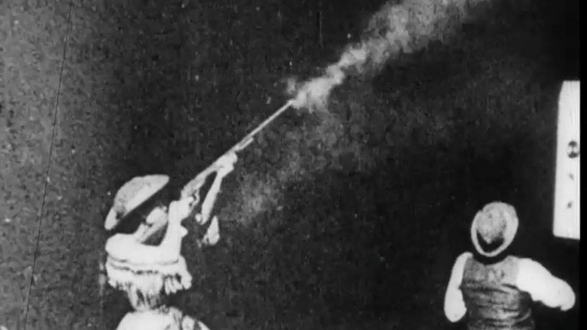 Annie Oakley 1894 movie scene