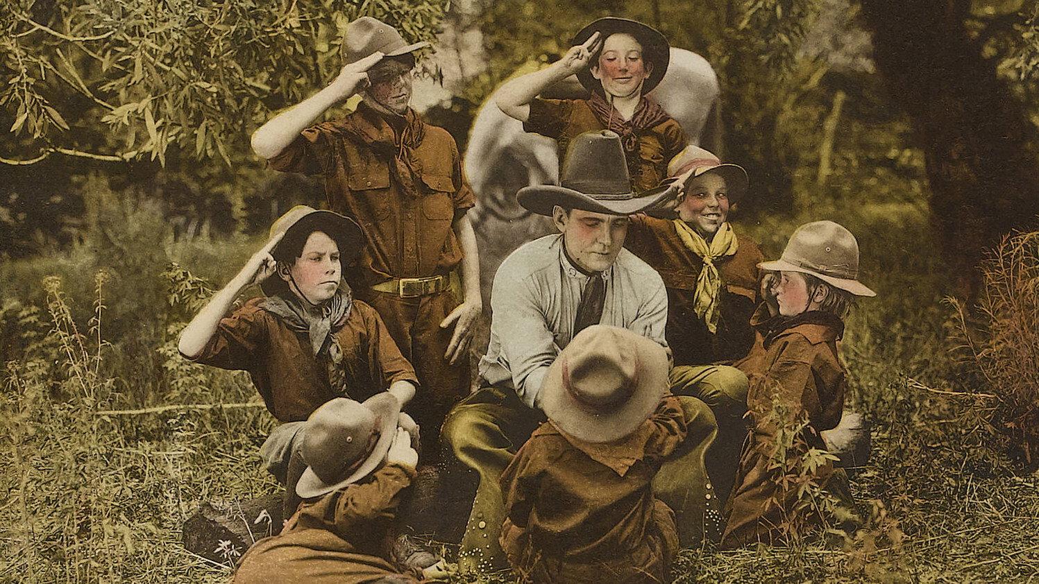 The Flying Horseman 1926 movie scene