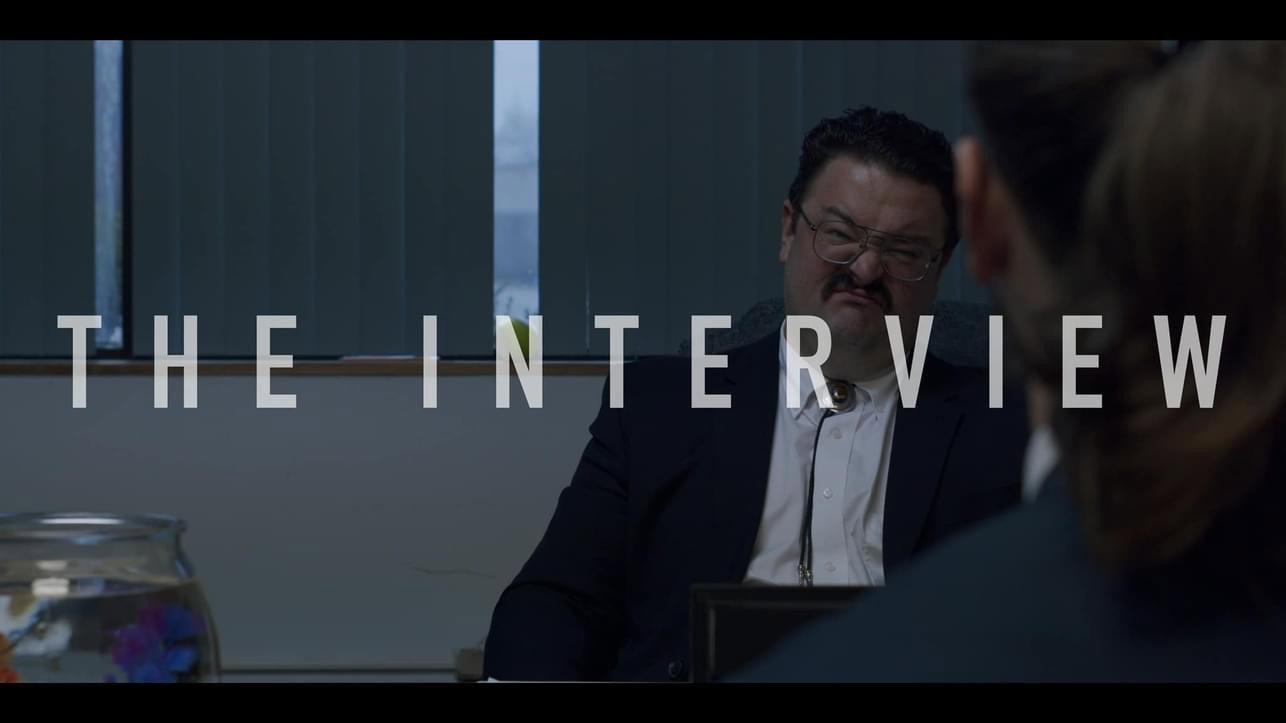 The Interview: Or, Perceval and Lewis talk about employment. 2024 movie scene