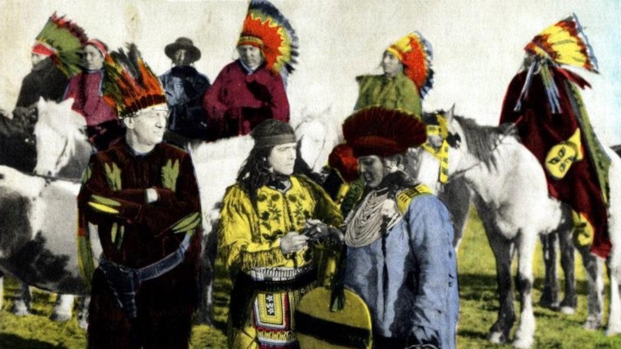 Cameron of the Royal Mounted 1921 movie scene