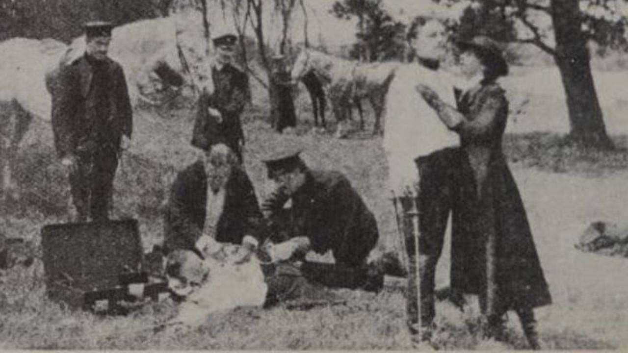 The Midnight Wedding 1912 movie scene