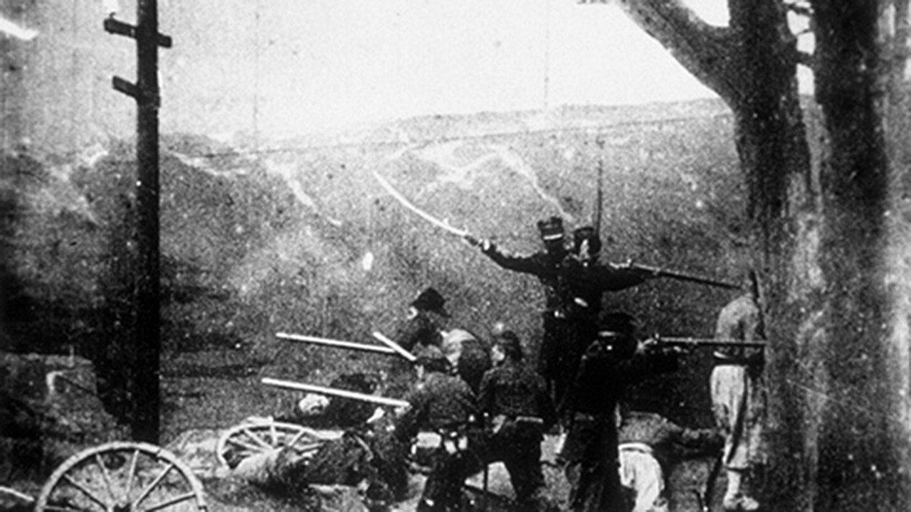 Combat sur la voie ferrée 1898 movie scene
