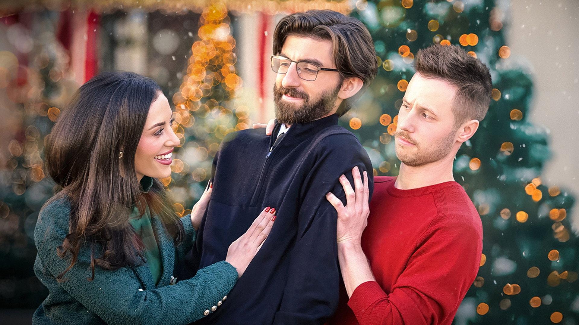 The Christmas Decoy 2025 movie scene