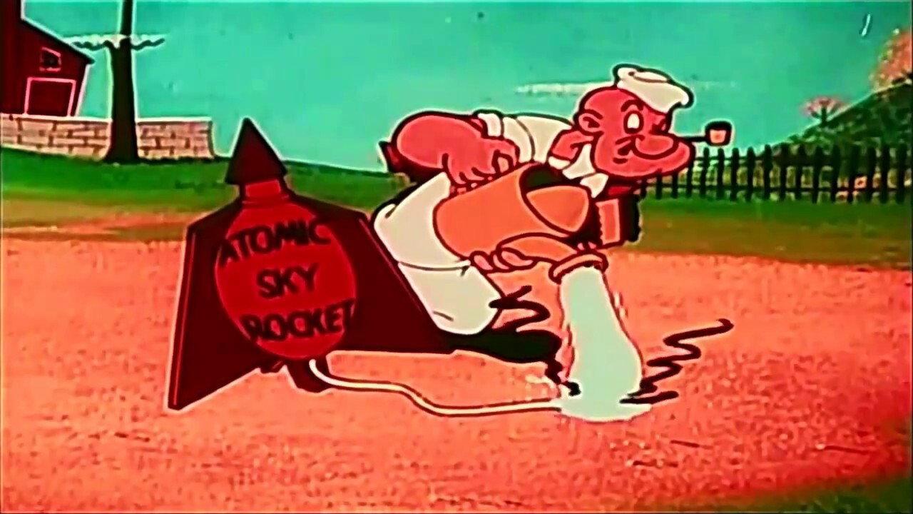 Patriotic Popeye 1957 movie scene