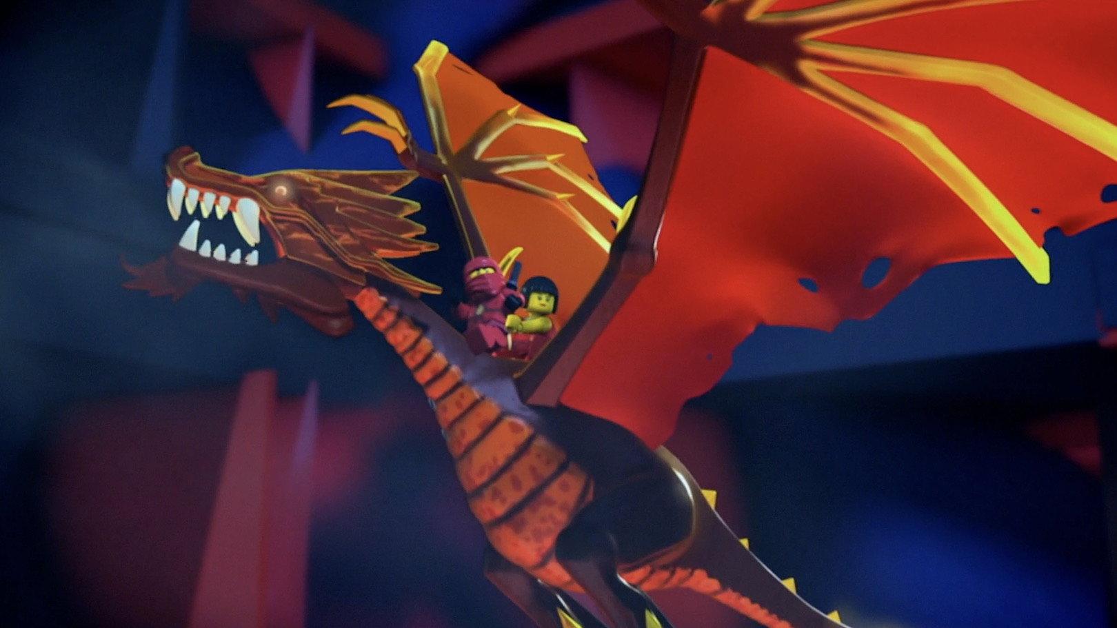 LEGO Ninjago: Flight of the Dragon Ninja 2011 movie scene