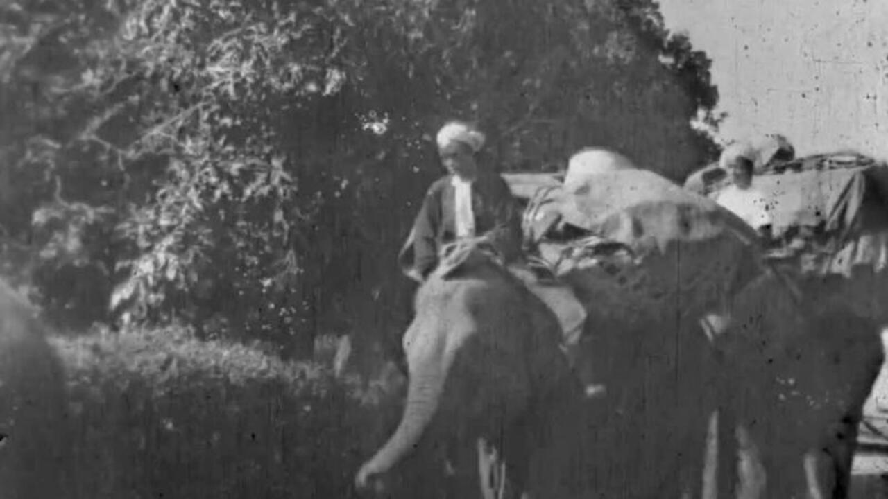 Land of the Elephants 1909 movie scene