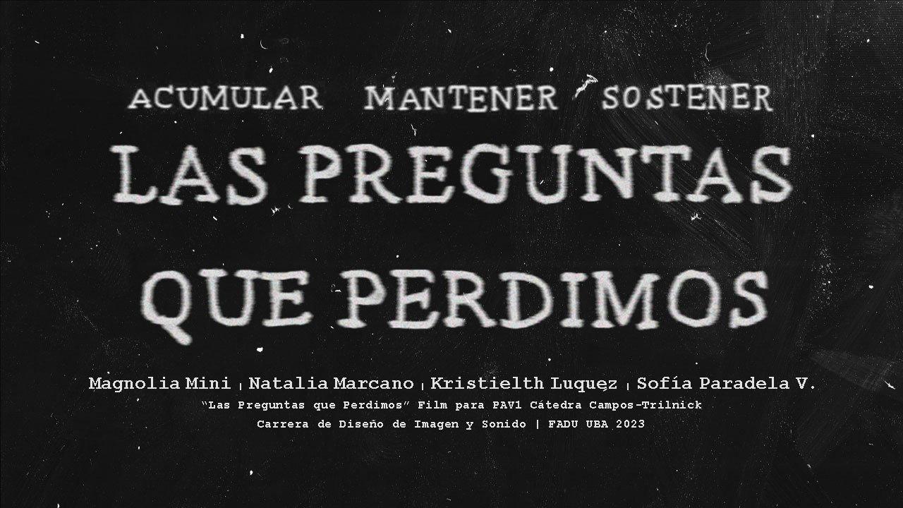 Las Preguntas que Perdimos 2023 movie scene