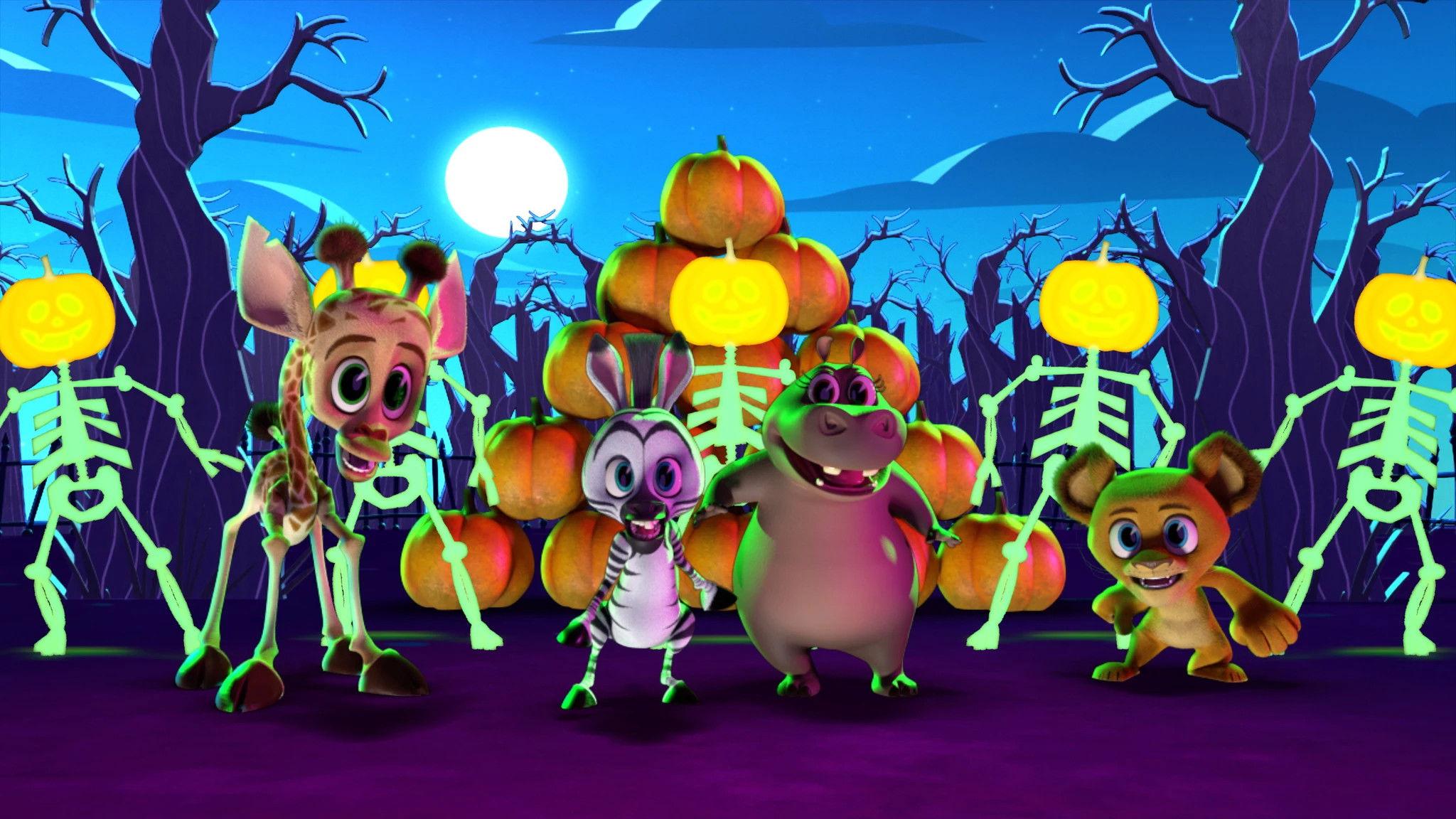 Madagascar: A Little Wild - A Fang-Tastic Halloween 2020 movie scene