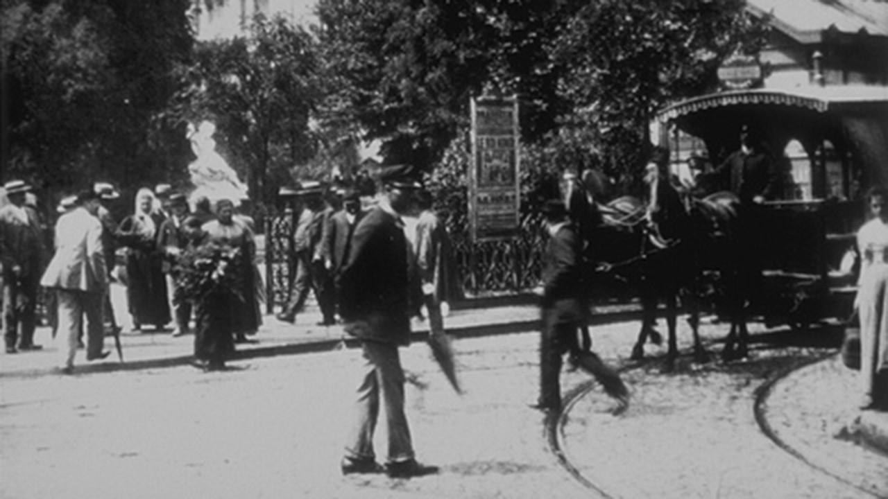 Toulouse, rue Alsace-Lorraine 1896 movie scene