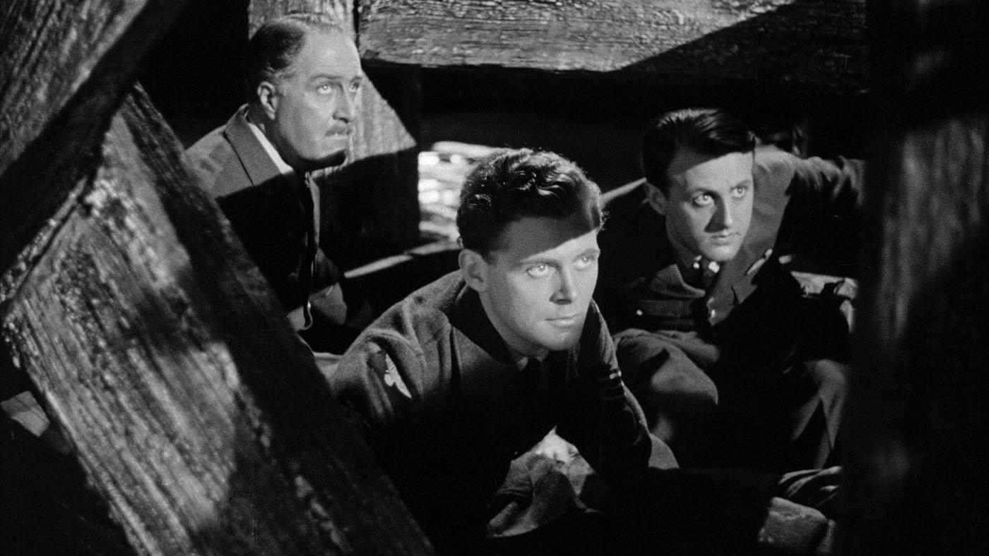 One of Our Aircraft Is Missing 1942 movie scene