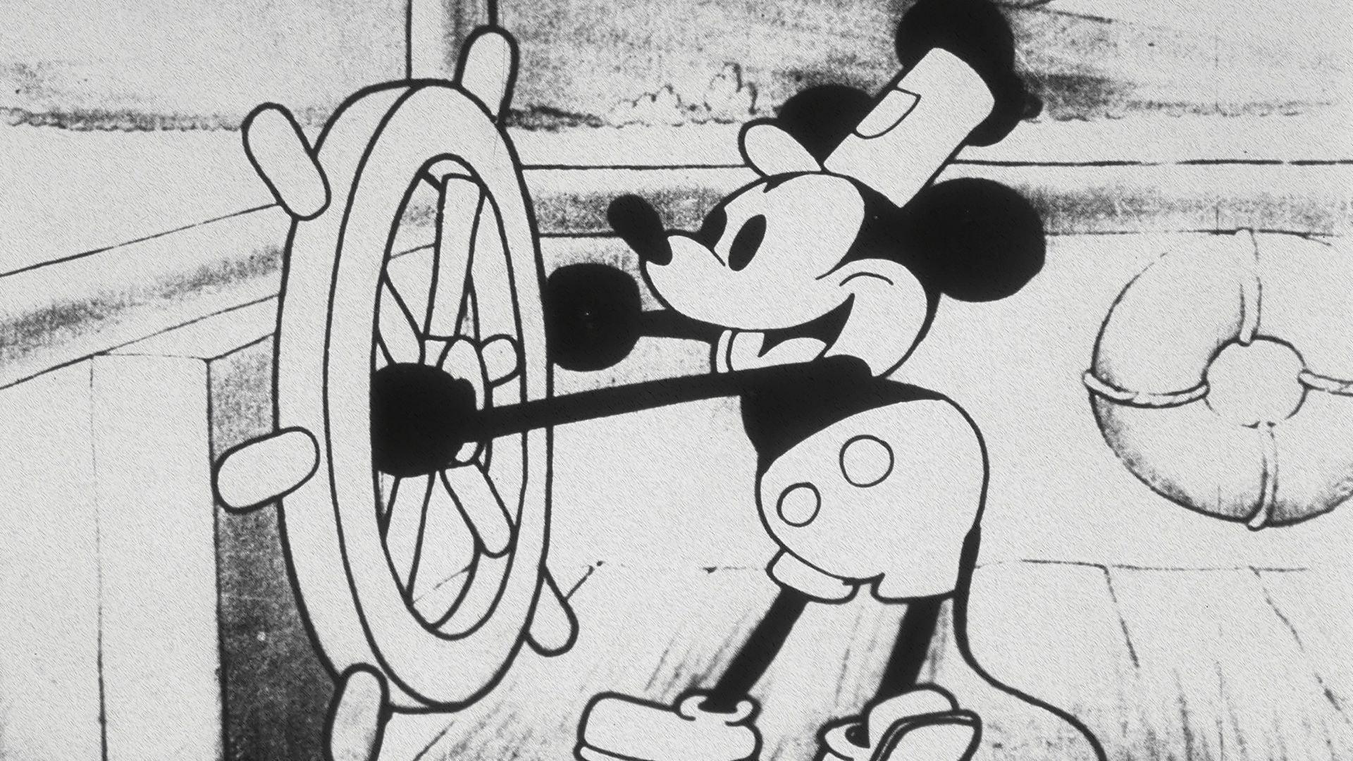 Steamboat Willie 1928 movie scene