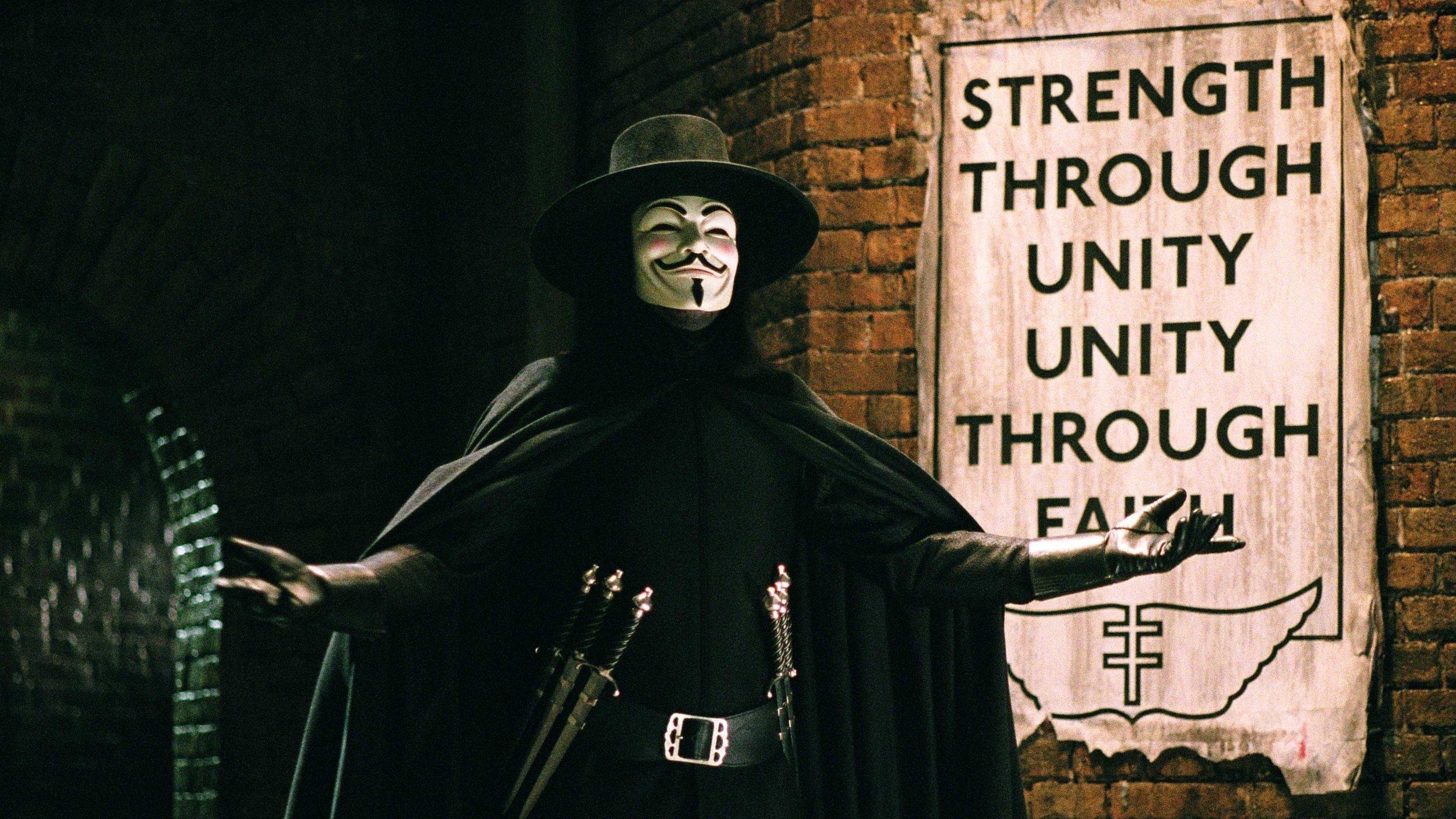 V for Vendetta 2006 movie scene