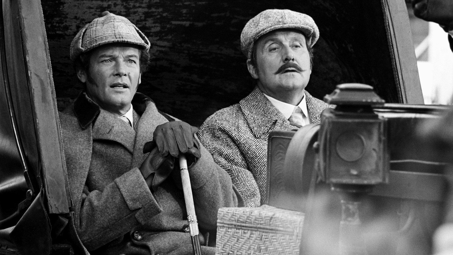 Sherlock Holmes in New York 1976 movie scene