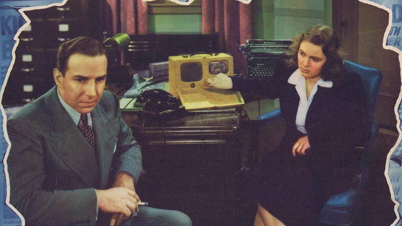 Behind the News 1940 movie scene