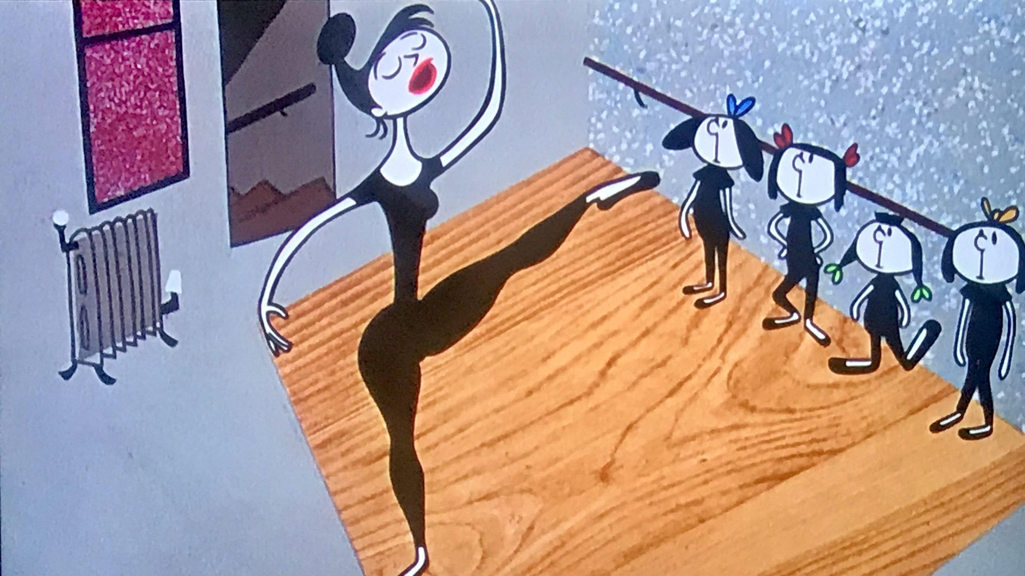 Ballet-Oop 1954 movie scene