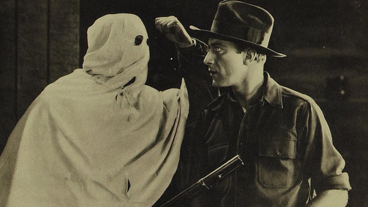 The Blazing Trail 1921 movie scene