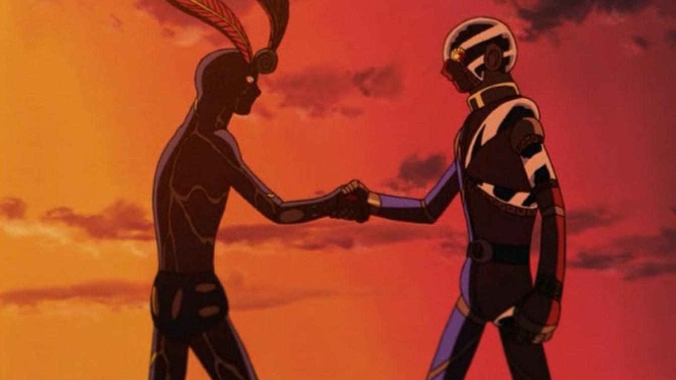 Guitar wo Motta Shounen: Kikaider VS Inazuman 2003 movie scene