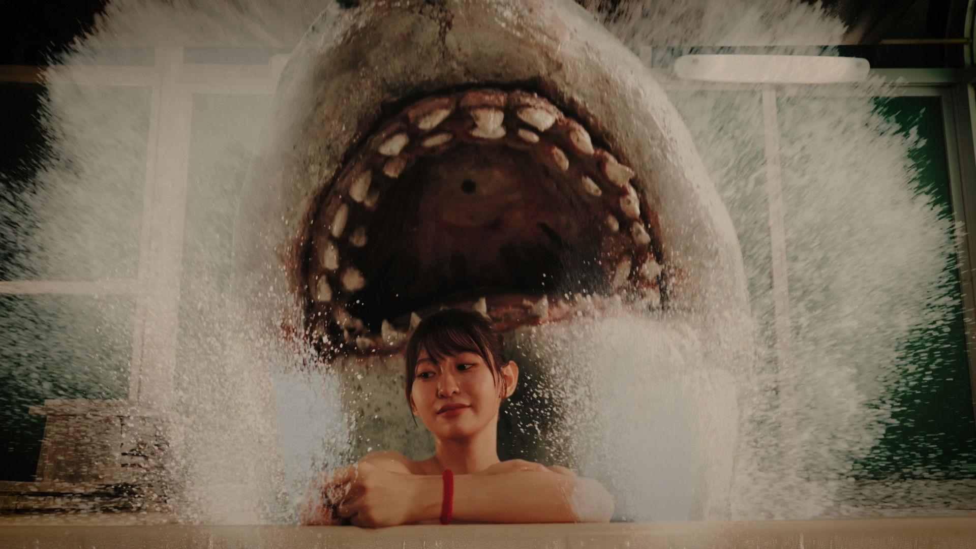 Hot Spring Shark Attack 2024 movie scene