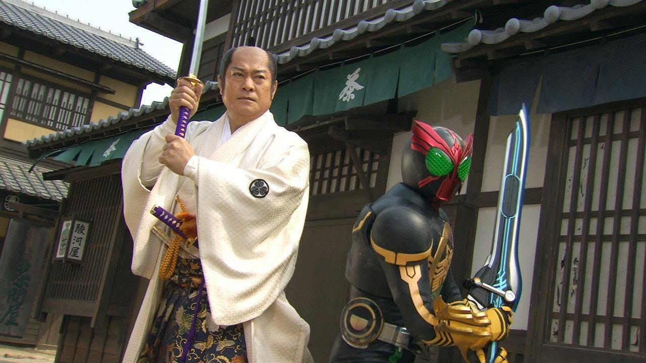 Kamen Rider OOO Wonderful: The Shogun and the 21 Core Medals 2011 movie scene