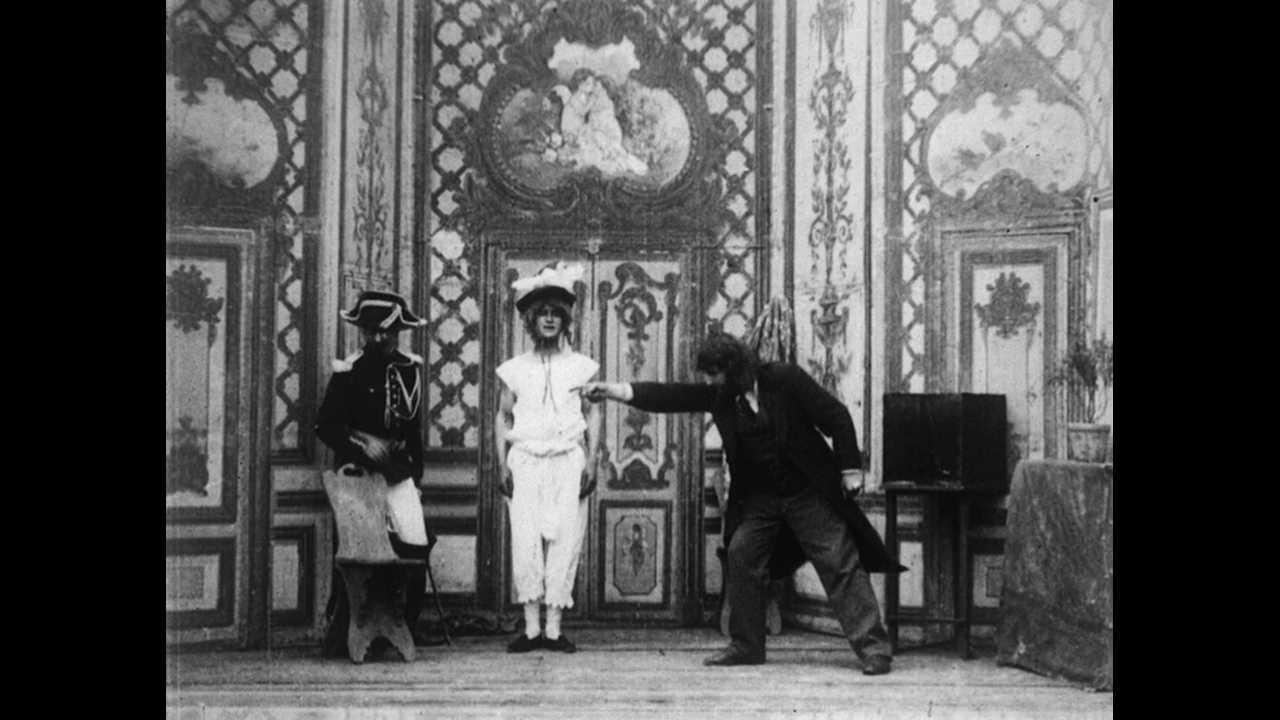 At the Hypnotist's 1898 movie scene
