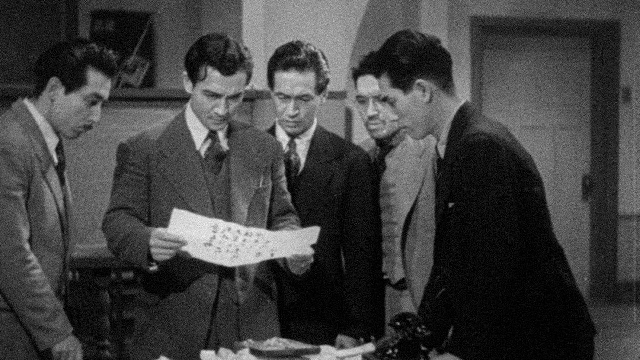A Face Glowing at Night 1946 movie scene