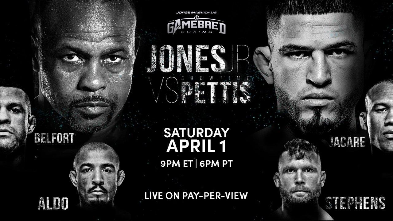 Roy Jones Jr vs. Anthony Pettis 2023 movie scene