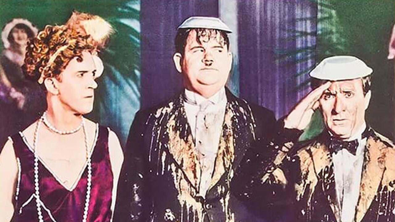 The Further Perils of Laurel and Hardy 1967 movie scene