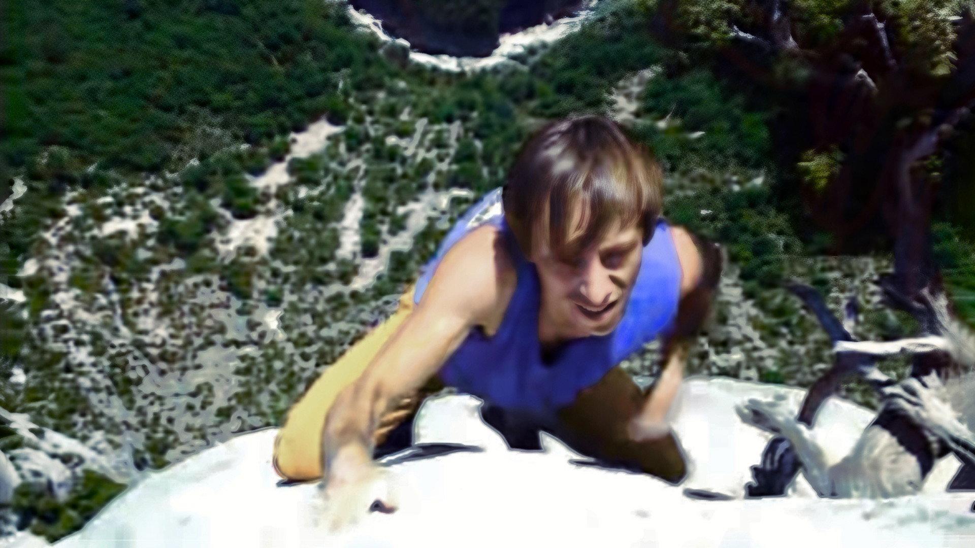 Alain Robert en solo integral 1991 movie scene