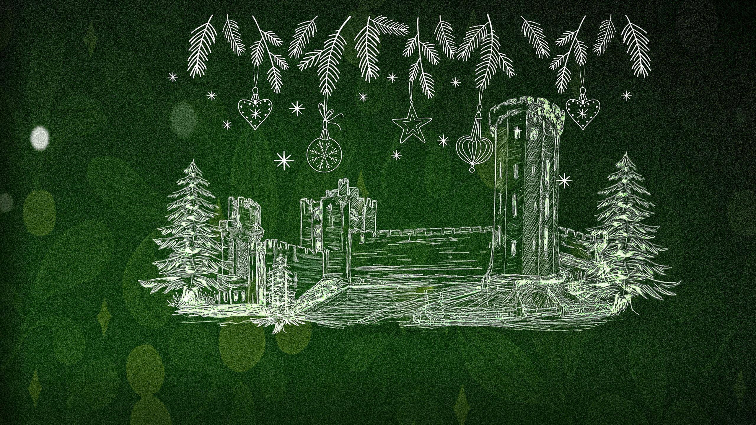 A Warwick Castle Christmas 2025 movie scene