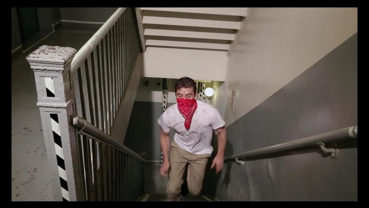 Man in Red Bandana 2017 movie scene