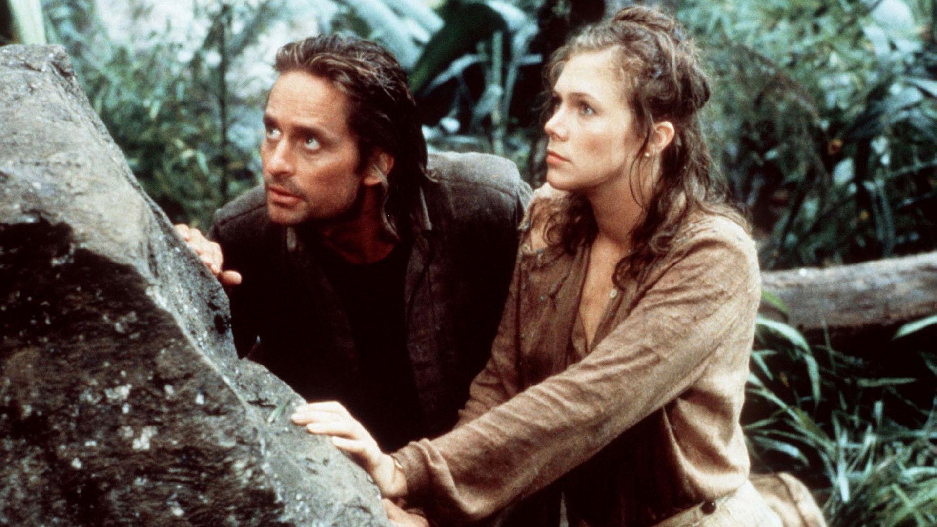 Romancing the Stone 1984 movie scene