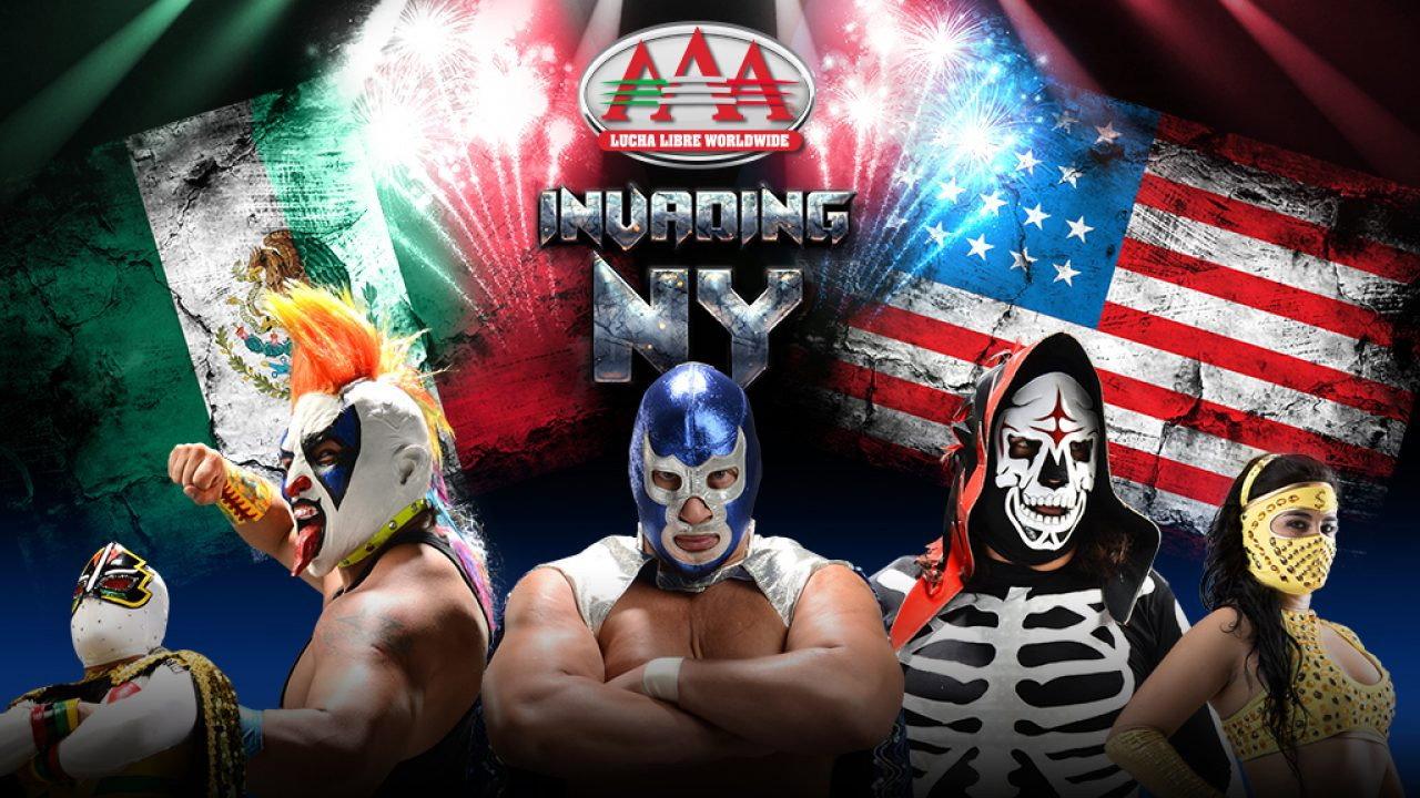 Lucha Libre AAA Invading New York 2019 movie scene