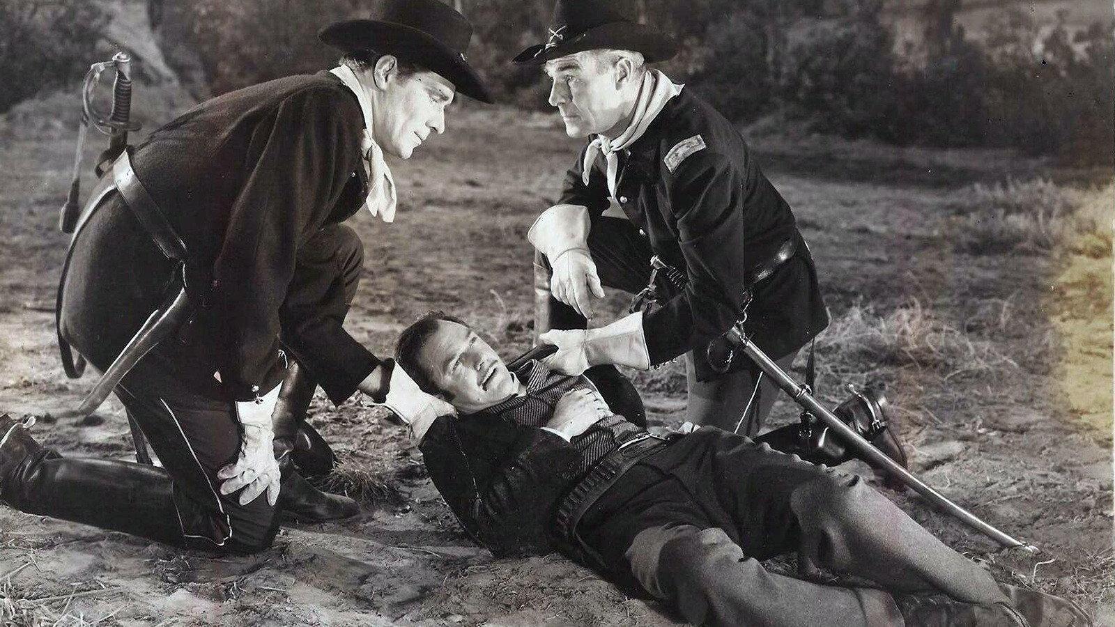 The Man Behind The Gun 1953 movie scene