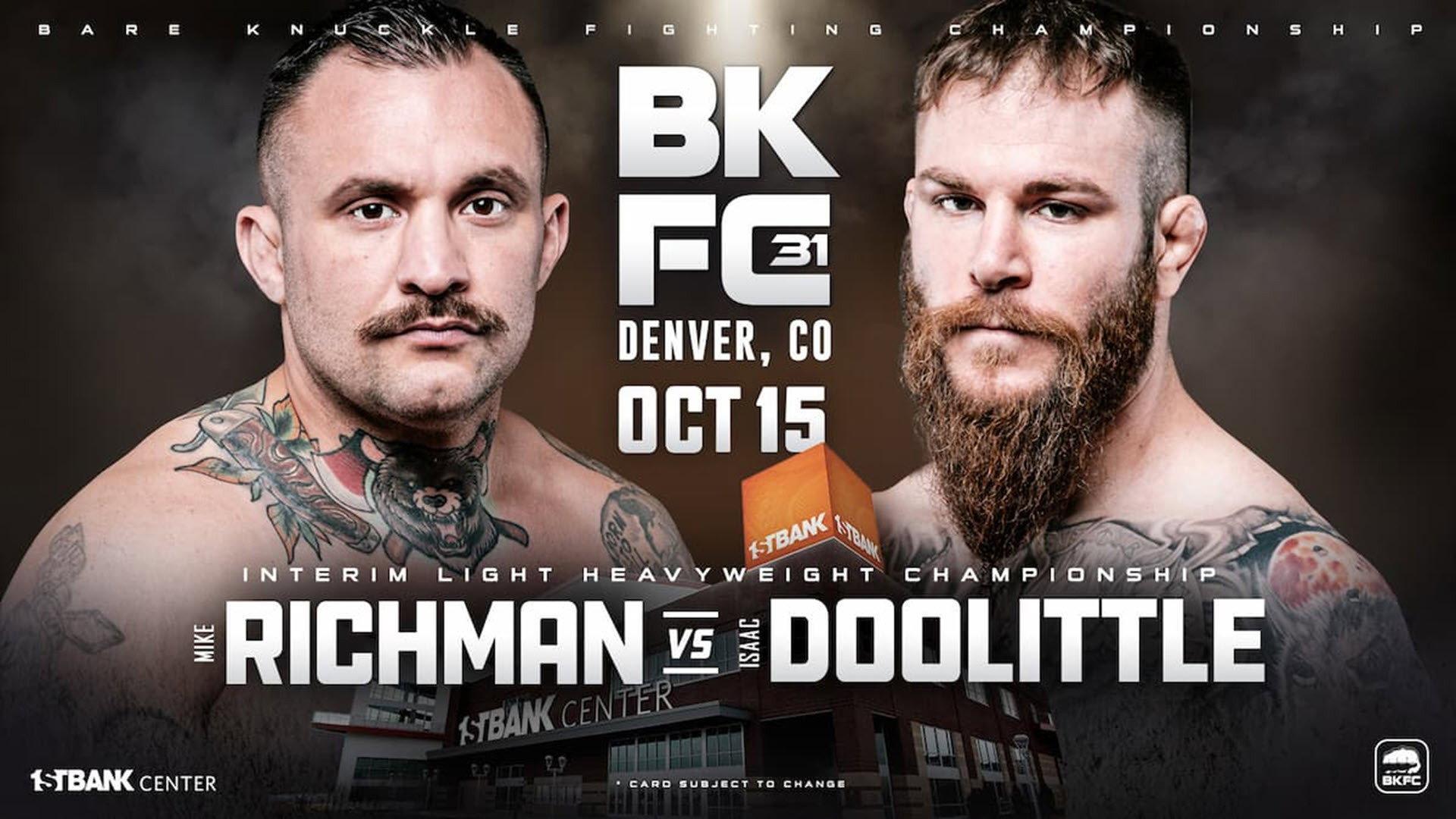 BKFC 31: Richman vs Doolittle 2022 movie scene