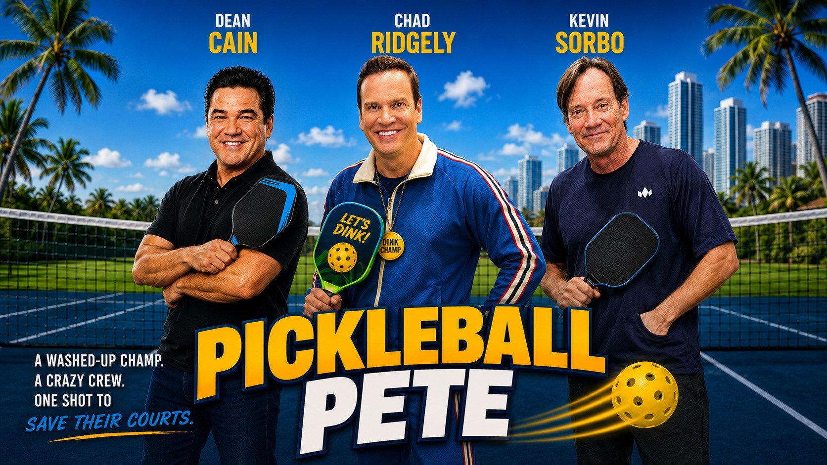 Pickleball Pete 2026 movie scene